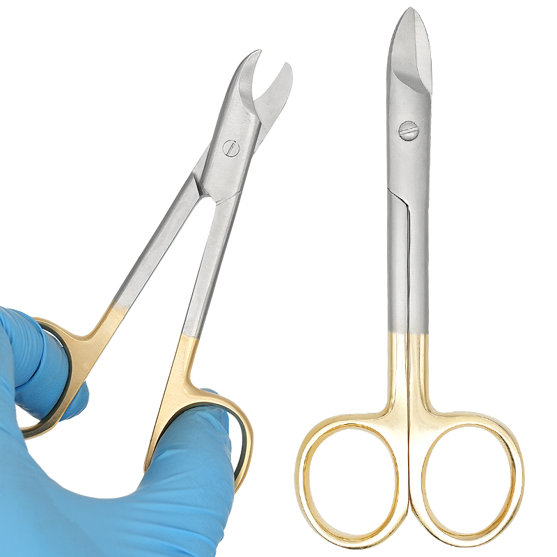 Medical Scissors - 1 Stück Dental-Chirurgieschere mit gerader/gebogener Spitze,