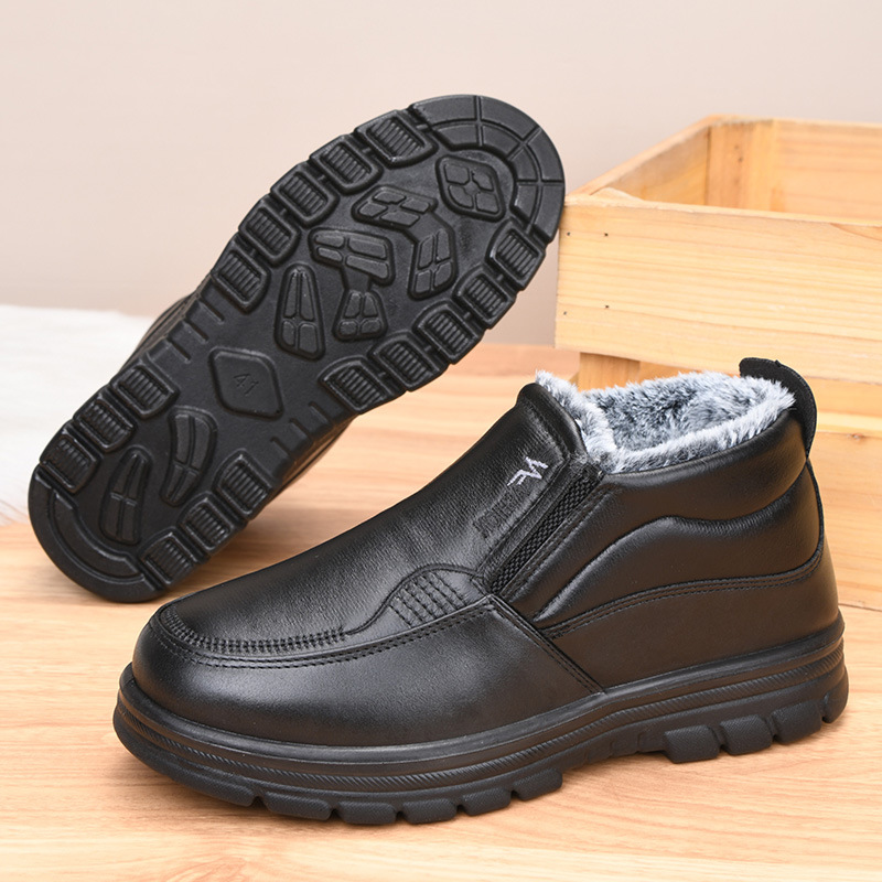 Bandage - 2026 Winter Neue Lederstiefel Wasserdichte Rutschfeste