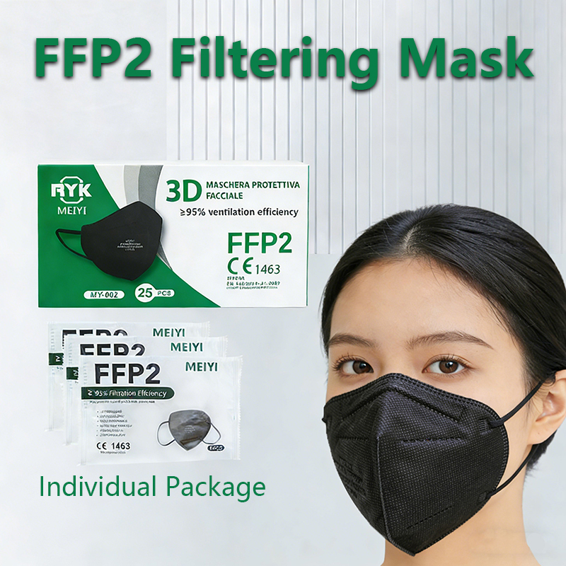 Surgical Mask - 25/50PCS FFP2 CE-Masken, Sicherheits-Staub-Atemschutzmaske für Erwachsene,