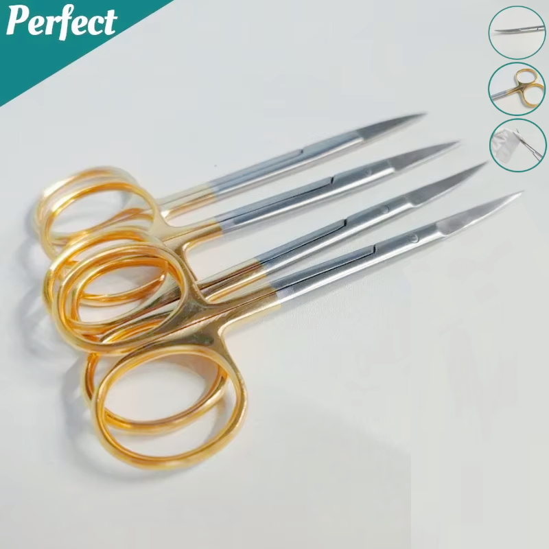 Medical Scissors - 5PcDental Chirurgische Schere Gerade/Gebogene Spitze 11,5
