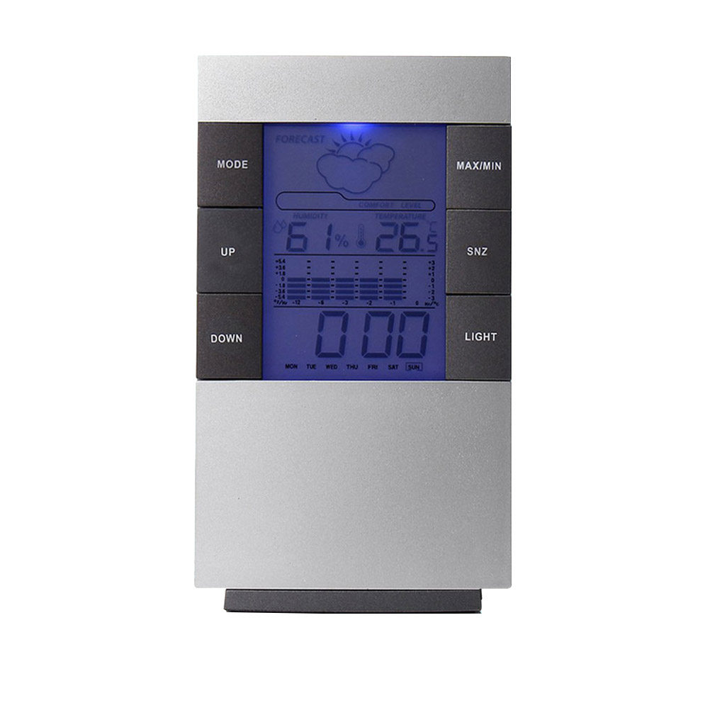 1 Stück LCD-Digitalwecker mit  – Thermometer Digital Bewertung und Preis