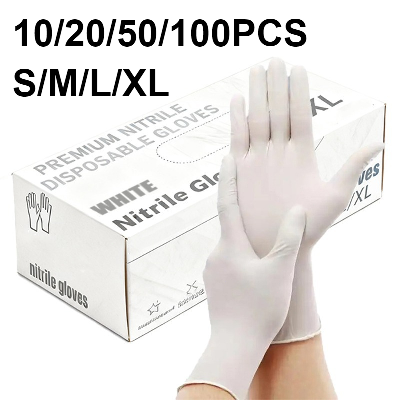 10/20/50/100 Stück weiße Nitri – Medical Gloves Bewertung und Preis