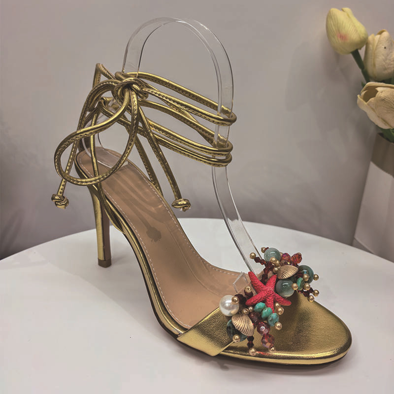 Modische Sandalen mit Seestern – Bandage Bewertung und Preis